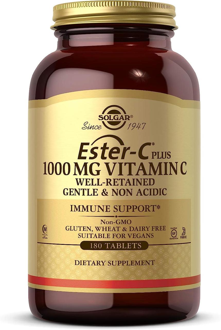 Solgar, Ester-C Plus, вітамін C, 1000 мг, 180 таблеток