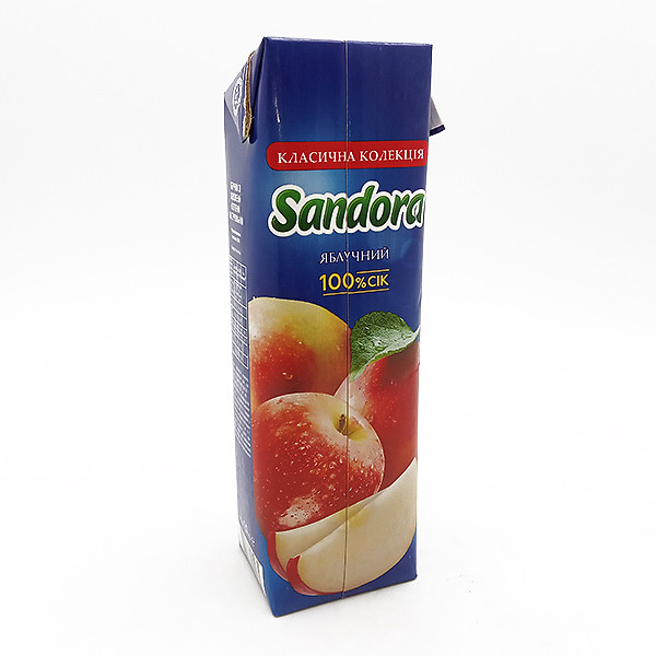Яблучний сік освітлений 1л TM Сандора, фото 1