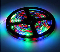 Светодиодная лента LED Гибкая цветная RGB лента Пульт 44 кнопки программирование Длина 5 метров
