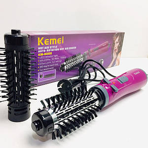 Фен для укладання волосся Kemei Професійний Багатофункціональний фен гребінець для завивки і укладання волосся