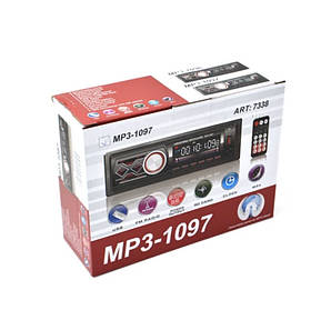 Автомагнітола MP3 1097/ 7338 BT знімна панель ISO cable (20 шт./ясть)