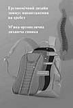 Шкільний рюкзак з ортопедичною спинкою для хлопчика 1 2 3 клас, чорний портфель першокласнику в школу, фото 4