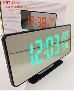 Годинник мережевих настольні дзеркальні Led Настільний годинник від мережі Годинник настільні електронні VST