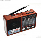 Радіоприймач всехвильовий Портативний радіоприймач з ліхтариком Радіоприймачі з роз'ємом USB FM Golon, фото 2