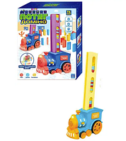 Детская игрушка паровозик с домино DOMINO "TK Group" 24043, синий