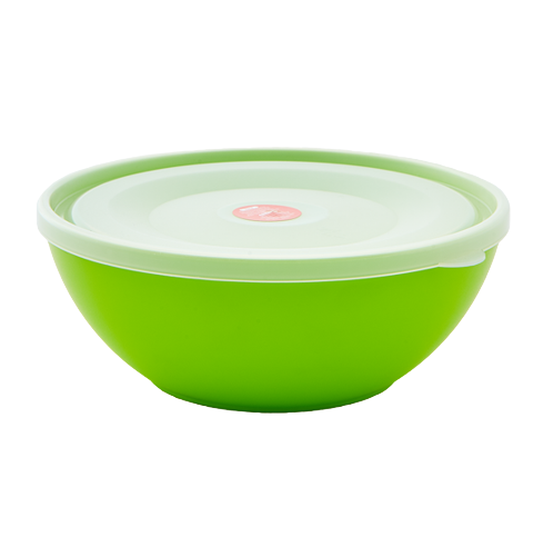 Оливкова пластмасова миска з прозорою кришкою кухонна Алеана Тарілка пластикова 3л. Посуд для кухні