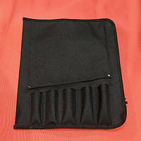 Чехол для ножей повара, сантоку 5. Скрутка чехол для повара черная. Чехол для сантоку, инструментов.