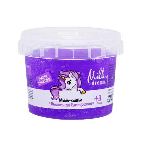 Мило дитячий слайм 100гр Чарівна Єдиноріжка Milky Dream, фото 1
