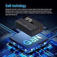 Зарядний пристрій мережевий 2USB/2Type-C 100W чорний GaN ColorWay CW-CHS041PD-BK, фото 10
