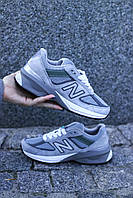 Кроссовки мужские и женские New Balance 990 V5 Grey White