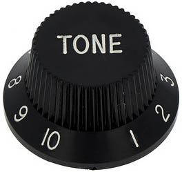 Ручка для потенціометра тона PAXPHIL KPT13 STRAT TONE KNOB (BLACK)