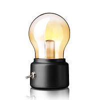 Ретро ночник JANPIM Bulb Light PJ-TTN Black