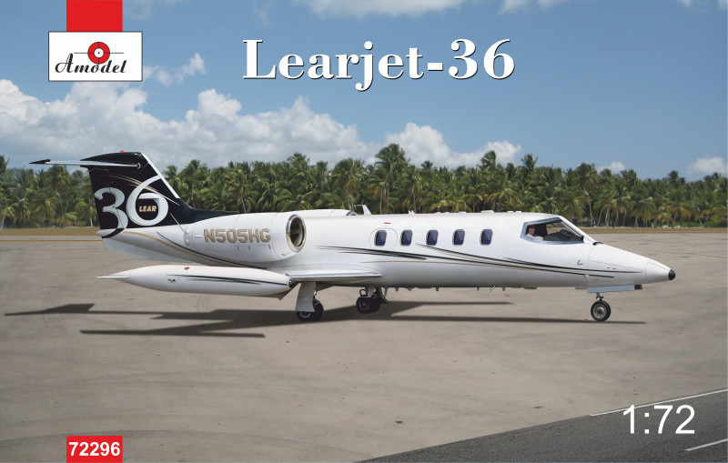 Пластикова модель 1/72 A-model 72296 американський пасажирський лвітак Learjet-36