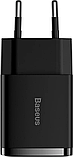 Мережевий зарядний пристрій Baseus Compact Charger 2U 10.5 W EU black (CCXJ010201), фото 3