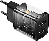 Мережевий зарядний пристрій Baseus Compact Charger 2U 10.5 W EU black (CCXJ010201), фото 6