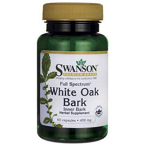 Full Spectrum White Oak Bark 400 mg 60 Caps