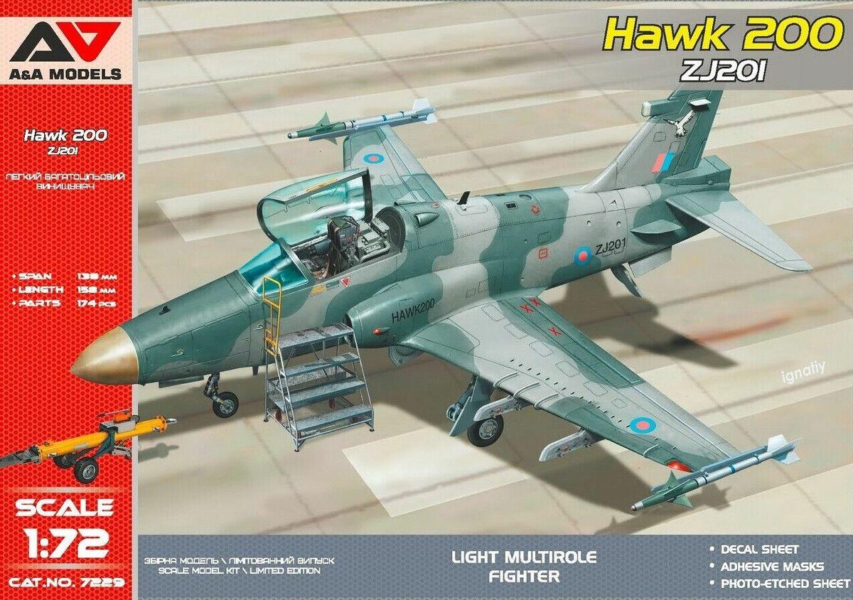 Пластикова модель 1/72 A&A Models 7229 Hawk-200 ZJ201
