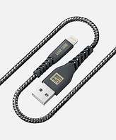 Кабель Luxe Cube USB to Lightning Kevlar 1,2 м чорний