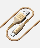 Кабель LUXE CUBE ARMORED USB micro to USB 1м золотий