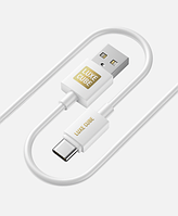 Кабель Luxe Cube USB C to USB 1м 3А білий