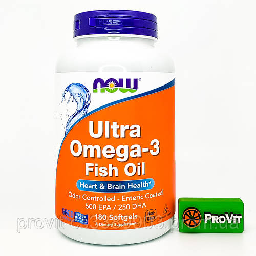 Купить Омега-3 США ! NOW Foods Ultra Omega-3 500 EPA/250 DHA 180 кап ...