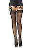 Панчохи зі швом і стразами Leg Avenue Stockings Rhinestone backseam, мереживна гумка, one size, фото 2