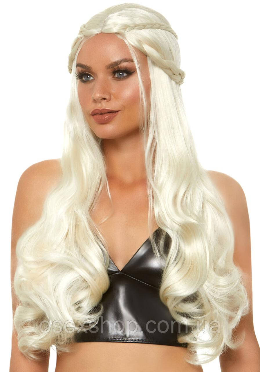 Перука Дейєріс Таргарієн Leg Avenue Braided long wavy wig Blond, платиновий, довжина 81 см, фото 1