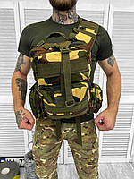 Тактический однолямочный рюкзак барсетка 15 л городской mtk Сумка слинг Tactical с системой M.O.L.L.E