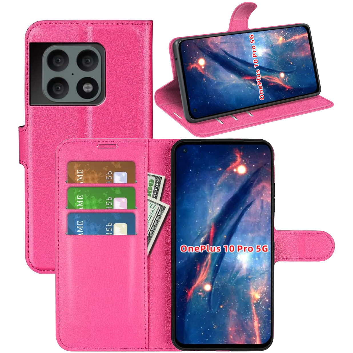 Чохол-книжка Litchie Wallet для OnePlus 10 Pro Rose, фото 1