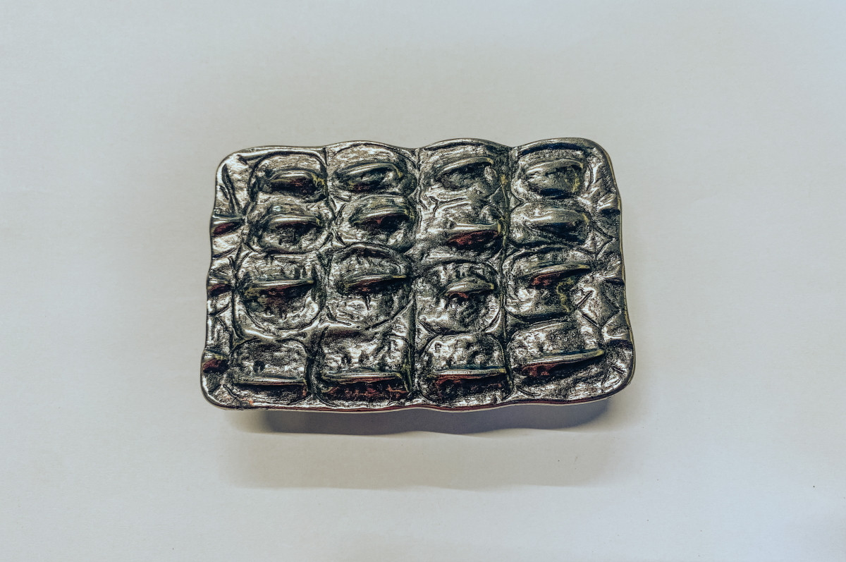 Ручка меблева модерн SIR2016-94AS античне срібло 32 мм, фото 1