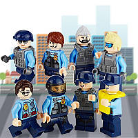 Фигурки полицейских SWAT с большим количеством оружия