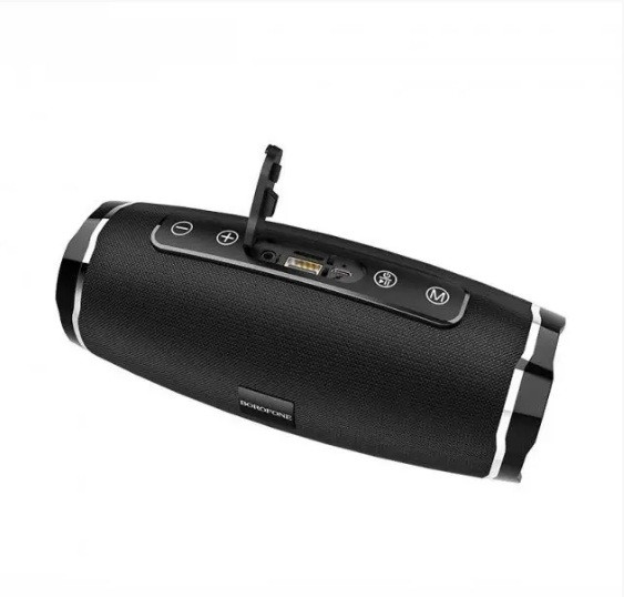 Портативная беспроводная Bluetooth колонка BOROFONE BR3 mini speaker, black - фото 3 - id-p1879435380