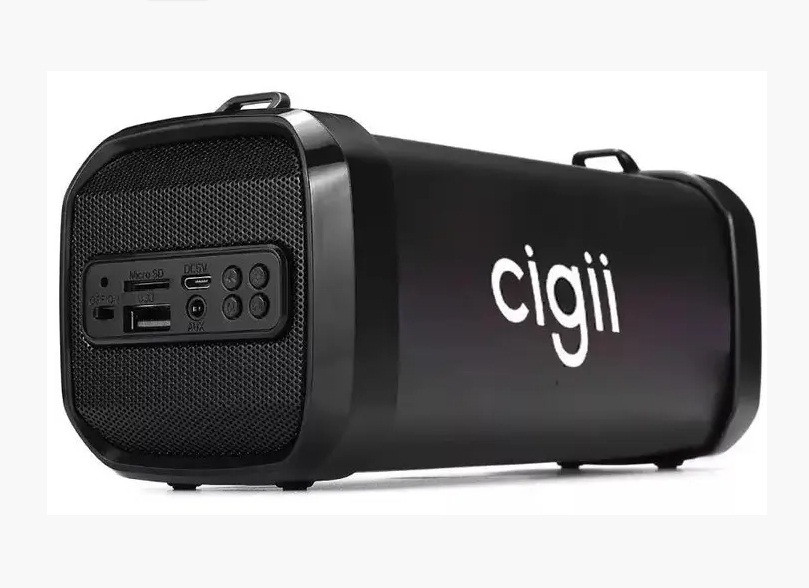 Портативна бездротова Bluetooth колонка Cigii F41 + power bank + mini speaker, black - фото 1 - id-p1879435594