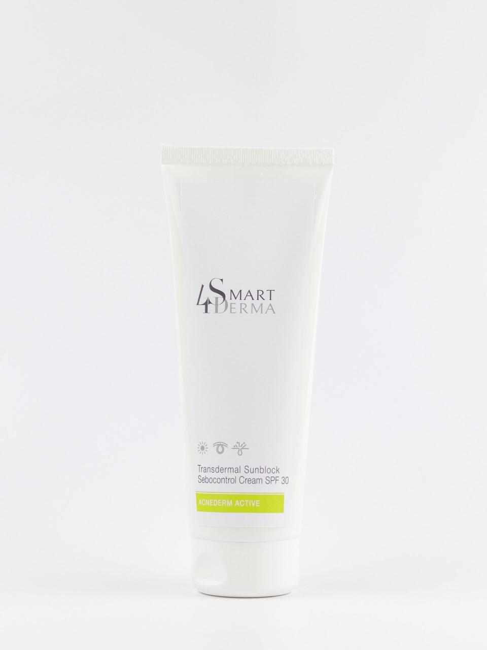 Трансдермальний санблок SPF 30 Smart4Derma Acne Derm Active 230мл