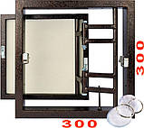 Люк під плитку прихований "Форт" 300х300, відкривання присоскою, фото 2
