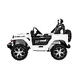 Дитячий електромобіль Jeep Rubicon 4WD (білий колір) з пультом дистанційного керування 2,4G, фото 6