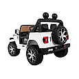 Дитячий електромобіль Jeep Rubicon 4WD (білий колір) з пультом дистанційного керування 2,4G, фото 7