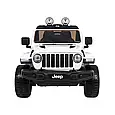 Дитячий електромобіль Jeep Rubicon 4WD (білий колір) з пультом дистанційного керування 2,4G, фото 10
