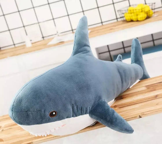 Мягкая Плюшевая Игрушка Акула ИКЕА 80см, Синяя (ID#1879442723), цена ...