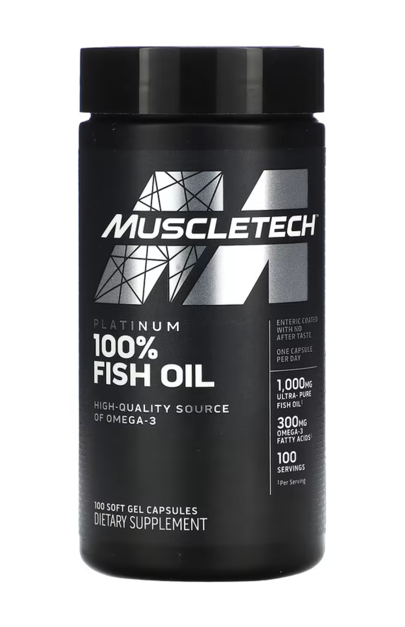 MuscleTech Platinum 100% Omega Fish Oil 100 soft gels