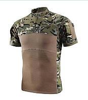 Убакс, тактическая боевая рубашка с коротким рукавом Мультикам S, M, L, XL 2XL, 3XL