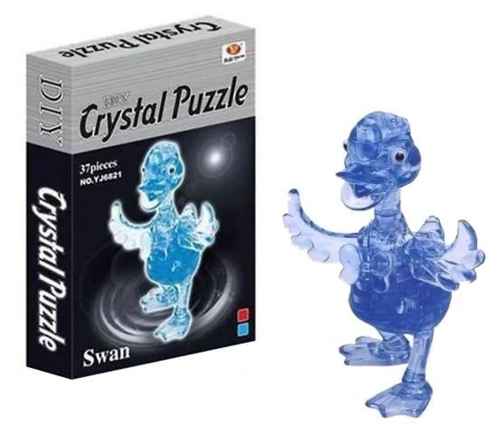 "Утінок" 3D-пазл. 37 елементів, червоний (Crystal Puzzle)