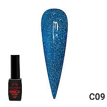 Гель лак Disco Gel Polish, Global Fashion, світловідбивний, 8 мл C09