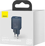 Мережевий зарядний пристрій Baseus Super Si Quick Charger 1C 20 W EU blue (CCSUP-B03), фото 10