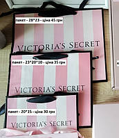 Подарочный Пакет Victoria's Secret, Подарочный пакет Віктория Сикрет (глянцевий) 28*23*12 см