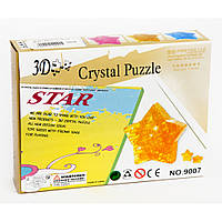 "Звезда" 3D пазл. 38 элементов, синий / красный / желтый (Crystal Puzzle)