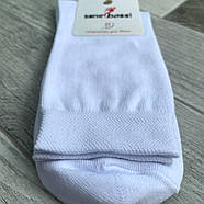 Шкарпетки чоловічі демісезонні бавовна ВженеBOSSi, розмір 31 (45-46), білі, 11016, фото 3