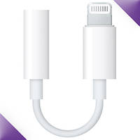 Кабель - Перехідник Lightning - mini jack 3.5 mm. Для Підключення Навушників до iPhone AUX-Адаптер