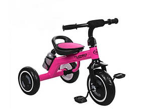 Велосипед 3-колісний M 3648 (колеса EVA), пляшка, накладка на сидінні, ручка-переноска, Рожевий