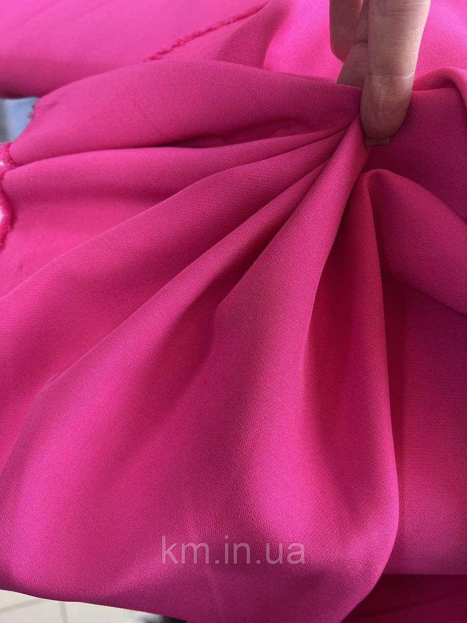Тканина Креп Костюмно-платтяний рожевого кольору
